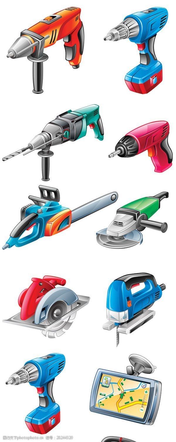 装配电动工具图片素材 展现五金工具的专业魅力