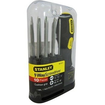 百伟五金工具史丹利10件套换头多用螺丝刀(62-511-22) 专业之选，匠心之作